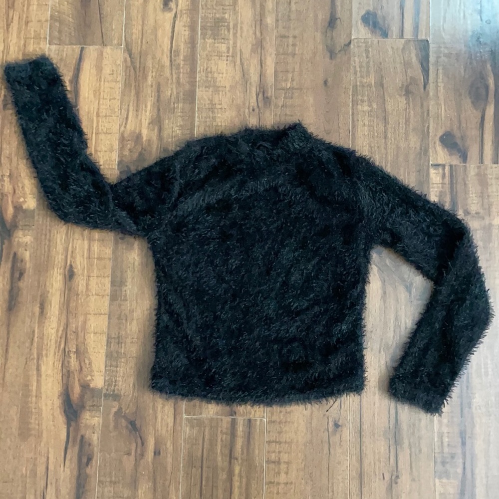 Fuzzy black sweater